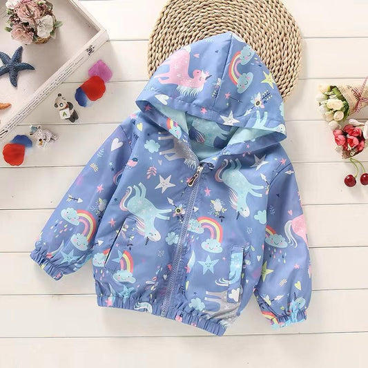 Campera Nylon Unicornios
